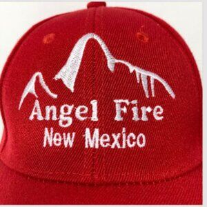 Angel Fire NM Red Ball Cap Hat NWT